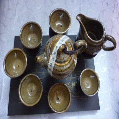 窯變釉茶具 高檔禮品茶具的藝術與實用